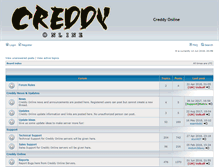 Tablet Screenshot of forum.creddyonline.net